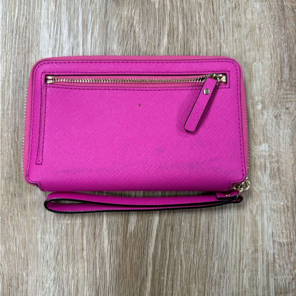 Kate Spade Fuchsia Pink Wristlet Wallet - Picture 3 of 8
